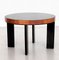 Italienischer Art Deco Stil Couchtisch aus Holz mit Glasplatte, 1970er 11