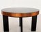 Italian Art Deco Style Coffee Table in Wood with Glass Top, 1970s, Image 2