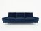 Blaues Mid-Century 3-Sitzer Sofa aus Samt von Knoll International, 1960er 1