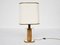 Solid Acrylic Glass and Brass Table Lamp by Gabriella Crespi for Atelier Crespi, Italy, 1970s 1