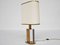 Solid Acrylic Glass and Brass Table Lamp by Gabriella Crespi for Atelier Crespi, Italy, 1970s 2