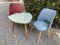 3 Series Cocktail Chairs and Kidney Table Set, 1950s, Set of 3 2