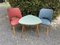 3 Series Cocktail Chairs and Kidney Table Set, 1950s, Set of 3 6