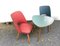 3 Series Cocktail Chairs and Kidney Table Set, 1950s, Set of 3, Image 7