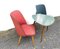 3 Series Cocktail Chairs and Kidney Table Set, 1950s, Set of 3, Image 9