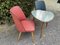 3 Series Cocktail Chairs and Kidney Table Set, 1950s, Set of 3 5