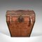 Viktorianisches französisches Reisegepäck aus Leder & Messing, 1850er 2