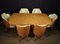 Art Deco Burr Maple Dining Table and Chairs Cloud by Epstein, Set of 7 7