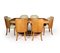 Art Deco Esstisch und Stühle aus Ahornwurzelholz von Epstein, 7er Set 2