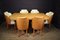 Art Deco Burr Maple Dining Table and Chairs Cloud by Epstein, Set of 7 10