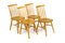 Vintage Swedish Beech Blinstol Chairs, 1960s, Set of 4 1