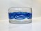 Sweden Blue Waves Art Glass Bowl from Johansfors, Image 1