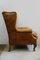 Wingback Lounge Chair in Leather, 1980s 7