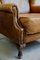 Wingback Lounge Chair in Leather, 1980s 5