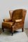 Wingback Lounge Chair in Leather, 1980s 10