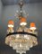 Italian Murano Glass Chandelier, 1950s 13