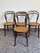 Vintage Neapolitan Ebonized Chairs by Michael Thonet for Sautto & Liberale, Set of 4 1