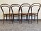 Vintage Neapolitan Ebonized Chairs by Michael Thonet for Sautto & Liberale, Set of 4 6