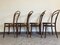 Vintage Neapolitan Ebonized Chairs by Michael Thonet for Sautto & Liberale, Set of 4 2
