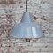 Vintage Dutch Industrial Grey Enamel Factory Pendant Light from Philips 4