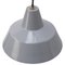 Vintage Dutch Industrial Grey Enamel Factory Pendant Light from Philips 2