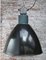 Grande Lampe à Suspension Industrielle Vintage en Émail Gris Foncé 6