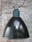 Large Vintage Dark Gray Enamel Industrial Pendant Light 6