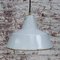 Industrielle niederländische Vintage Fabriklampe aus grauer Emaille von Philips 4