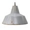 Vintage Dutch Industrial Grey Enamel Factory Pendant Light from Philips 1