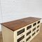 Vintage Side Cabinet in Wood with 12 Drawers 4