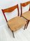 Teak Paper Cord Dining Chairs by Arne Wahl Iversen for Glyngøre Stølefabrik, 1950s, Set of 3 5