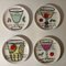 Small Dishes from the Cocktail Series by Piero Fornasetti, Italy, 1960s, Set of 8, Image 2