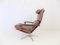 Gold Leather Lounge Chair, 1960s 4