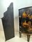 Antique Chinese Black Lacquered Corner Cabinet, 19th Century, Image 7
