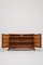 Brutalistisches italienisches Sideboard aus Nussholz 5