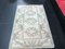 Small Vintage Turkish Neutral Area Rug 3