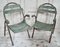 Vintage French Bistro Folding Armchairs, Set of 2 1