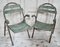 Vintage French Bistro Folding Armchairs, Set of 2, Image 1