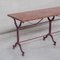 Mid-Century French Red Marble and Painted Iron Garden Table 3