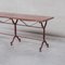 Mid-Century French Red Marble and Painted Iron Garden Table, Image 2