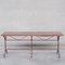 Mid-Century French Red Marble and Painted Iron Garden Table, Image 1
