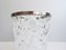 Crystal Glass Champagne Bucket with Silver Rim 4