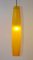Lámpara colgante de cristal de Murano amarillo de Alessandro Pianon para Vistosi, Italy, años 60, Imagen 13