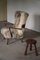 Dänischer moderner Sessel aus Eiche & Lammwolle mit hoher Rückenlehne, 1950er 5