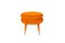 Orange Marshmallow Stool by Royal Stranger, Set of 2, Image 2