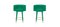 Green Marshmallow Barstools by Royal Stranger, Set of 2 1