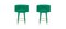 Green Marshmallow Barstools by Royal Stranger, Set of 2, Image 1