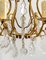 20th Century Bronze Cage Chandelier and Crystal Pampilles in the Style of Louis XV 2