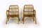 Rattan Armchairs, Table and Stool, 1960s, Set of 4 4