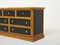 Large French Bamboo Rattan and Brass Chest of Drawers 1960s, Image 9